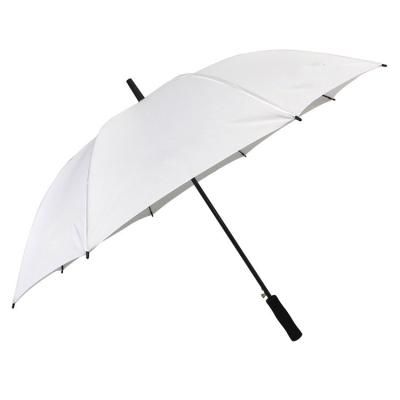 China 190T Pongee Fabric Material 8K 27inch Straight White Outdoor Advertising Box Umbrella for sale