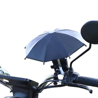 China Handbuch Offener Outdoor-Fahrrad-Spielzeug Schirm Art Deco Polyester Stoff Mobiltelefon Sonnenschutz Regenschirm zu verkaufen