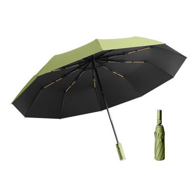 China Three-folding Umbrella with Crystal Handle The Ultimate Sun and Rain Protection Gear for sale