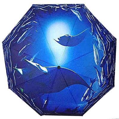 Chine Parapluie personnalisée imprimé logo bricolage avec arbre en acier noir et tissu Pongee 190T à vendre