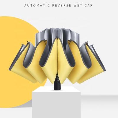 China Tech Titânio revestimento de prata Custom Fold Invertido guarda-chuva invertida para design elegante à venda