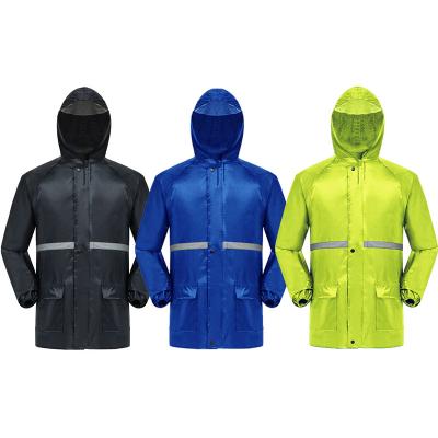 Chine Logo personnalisé Travail manteau de pluie veste imperméable pour homme pour toutes les saisons combinaison de pluie en deux pièces à vendre