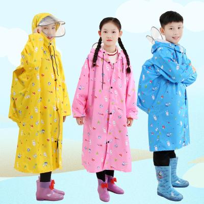 China Abrigos de lluvia largos y transparentes Abrigos de lluvia de dos bordes para niños con poncho de una pieza en venta