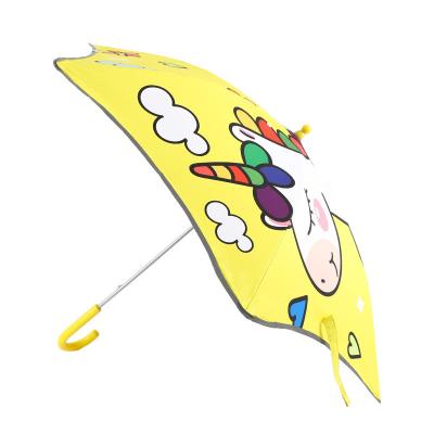 China Lightweight All in 1 Cartoon Umbrella for Kids UPF50 Sun Protection 74cm Open Diameter for sale