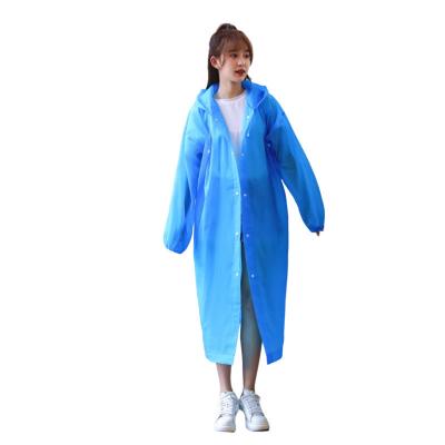 China Single-person Rainwear Thickened EVA Non-disposable Adult Poncho for Outdoor Travel for sale