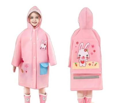 China Children's One-Piece Raincoat 100% EVA Fabric Ideal for Travel and Outdoor Activities for sale