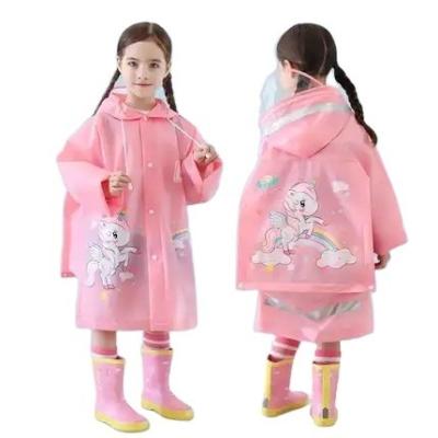 China Travel-Ready Polyester Kids Raincoat Poncho for Lightweight and Breathable Protection for sale