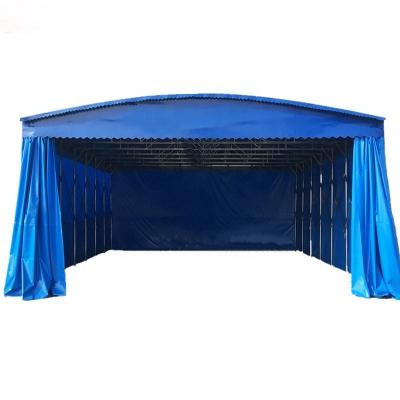 China Retractable Folding Tent for Outdoor Entertainment Waterproof Carport Warehouse Tent for sale