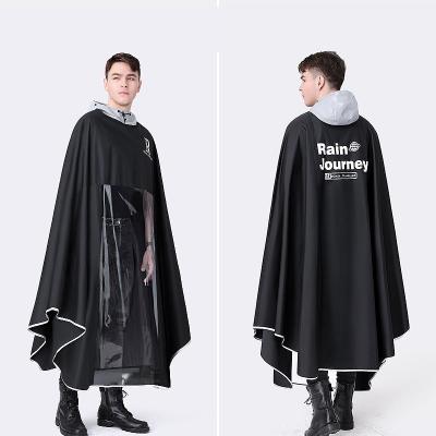 China Conventioneel formaat regen poncho voor elektrische auto's 100% polyester Pongee stof Te koop