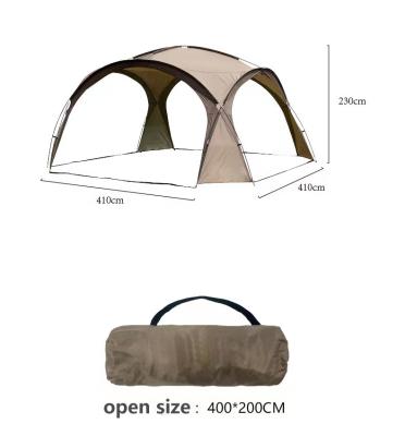 China Waterproof Outdoor Family Luxury Camping Tent with Extra Large Size and Belt Chimney for sale