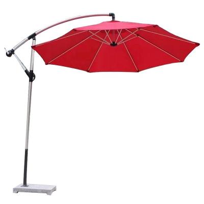 China Outdoor Sunshade Garden Furniture Roman Double Roof Garden Parasol with 36kg Weight for sale