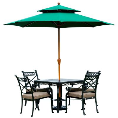 China Minimalist Design Style Aluminum Garden Sunshade for Balcony Table and Chair Umbrella for sale