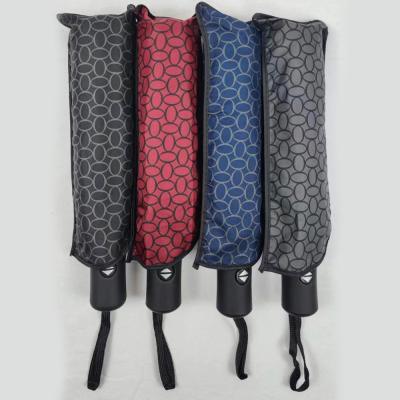 China Adults Stock 3 Fold Windproof Automatic Umbrella with All in 1 Function BSCI for sale