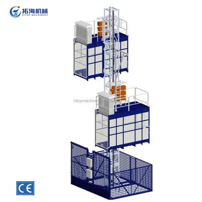 China SC150 Building Construction Construction Elevator For Passenger And Material Using Helical Gearbox for sale