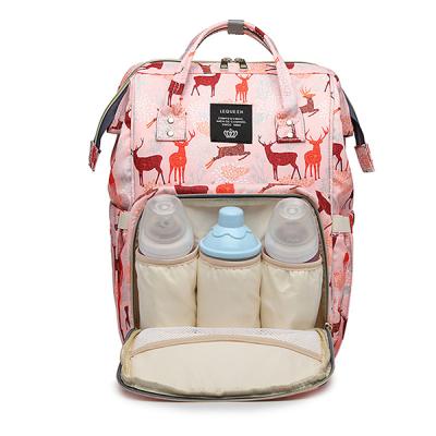 China New Fashionable Multifunctional Pregnant Woman Backpack Large Capacity Baby Diaper Bag Baby Diaper Backpack for sale