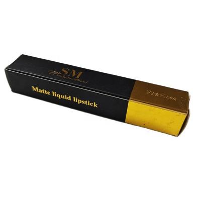 China Recyclable Tube And Wholesale Empty Gold Art Paper Printing Lip Gloss Lipsticks Packaging Box Boxes With Logo for sale