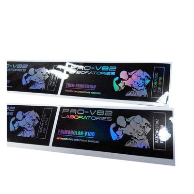 China Private Printing AUS PHARMA TREN 200 Vial 10ml Label Waterproof Custom RX Sticker Holographic Logo Free Design for sale