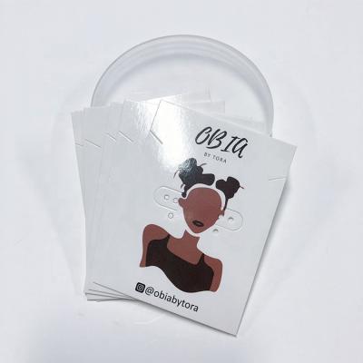 China Recyclable Hot Selling Pure White Paper Earring Custom Logo Card, Jewelry Display Cards, Necklace Packaging Card Wholesale for sale