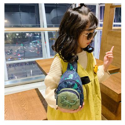 China New Style Anti-theft Children's Pockets Dinosaur Messenger Bag Fashion Kids Chest Bag Coin Purse Baby Waist Bag For Kids for sale