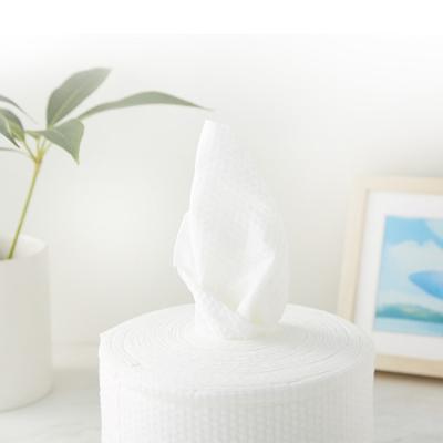 China Clear Roll Cloth Hangzhou OEM Cleaning Cotton Wipes Disposable Facial Towel for sale