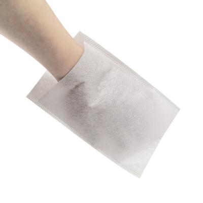 China Home Nonwoven organic bamboo material disposable cleaning mittens for sale