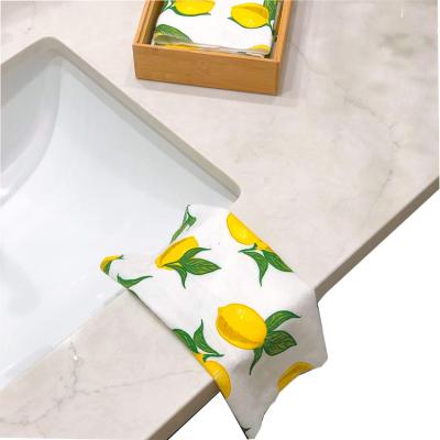 China Sustainable Reusable Bamboo Kitchen Cleaning Cloth Organic Cotton Flannel Private Label Unpaper Towel for sale