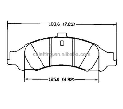 China Asbestos Brake Assembly D1043 92155977 For Buick Holden Pontiac Vauxhall New Front Brake Pads for sale