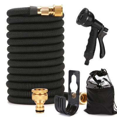 China Garden Adjustable Heavy Duty 50FT Expandable Lawns Water Hose With 9 Function High Pressure Spray Nozzle for sale