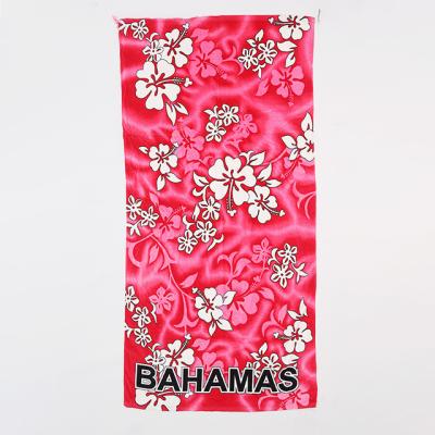 China Sustainable Factory Wholesale Cotton Blend Beach Towel Custom Logo Suitable Travel Multipurpose Beach Towel for sale