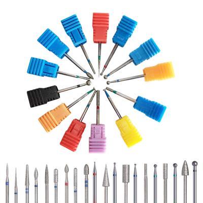 China High Quality and Antibacterial Manicure Diamond Rotary Cuticle Burr Cutters Diamond Nail Drill Bit Nail Drill Bit for sale