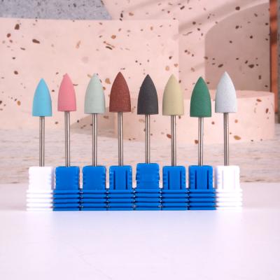 China No Clogging Manicure 3/32 Silicon Nail Drill Bit Nail Milling Cutter Grit F for sale