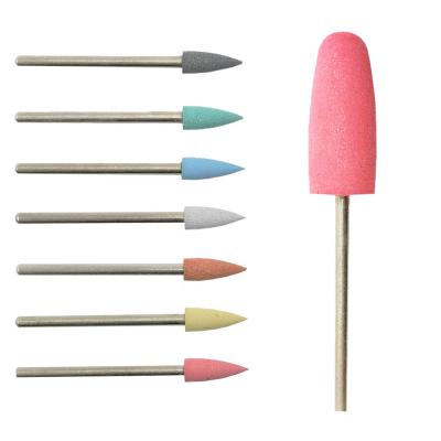 China No Clogging Cuticle Nail Drill Bits Professional Wholesale Clean Rubber Nail Pedicure Nail Cuticle Clean Tools for sale