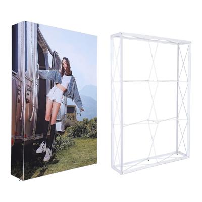 China 4x3 Segment Foldable Backlit Stretch Pop Show Portable Tension Cloth Photo Backdrop Display for sale