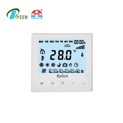 China Smartphone Touch Screen Wifi Digital HAVC Wireless Remote Control Thermostat R301W-GC for sale