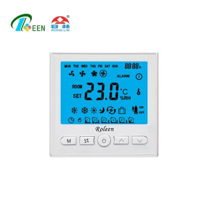 China 86x86mm HAVC Digital RL306M 4 Pipe Programmable Thermostat Temperature Controller for sale