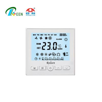 China 86x86mm HAVC FCU 2 Pipe Residential Thermostat RL306S for sale