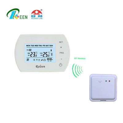 China Wireless Underfloor Touch Screen RF Heater Enable Room Thermostat R309SET for sale