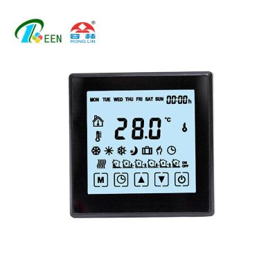 China Touch Screen Programmable Thermostat For Wireless Floor Heat System R302-GB for sale