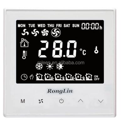 China RL301 Touch Screen LCD FCU Digital Room Thermostat 0-10V for sale