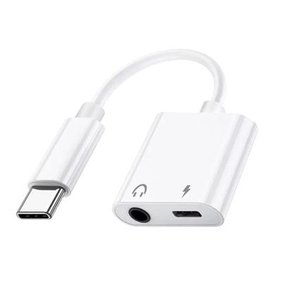 China Hot Selling Product Mobile Phone Digital 2 in 1 Phone Type-C to 3.5 Adapter Audio Cable, Listening to Songs, Charging for sale