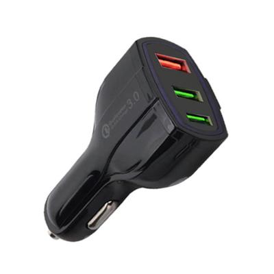 China QC3.0 3 Ports USB Charging Fast Charging QC 3.0 Mobile Phone Charger USB Car Charger for sale