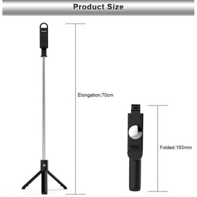 China K10S 360 Degree Rotation Multifunctional Adjustable Mini Tripod Smartphone Selfie Stick Holder With Wireless Remote Shutter for sale