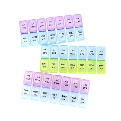 China Food Grade PP Plastic Pill Box Medicine Box 7 Days Pill Organizer Storage Case for sale