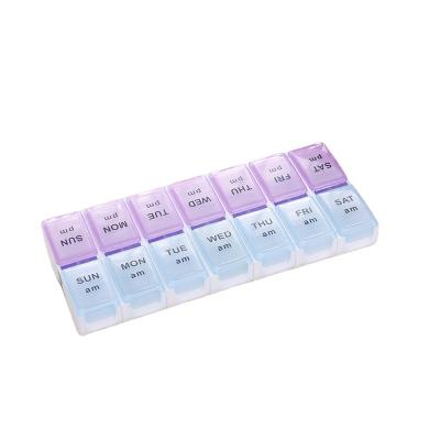 China Eco-Friendly 7 Day Travel Pill Box Decorative Pill Box Organizer Plastic Detachable Pill Box for sale