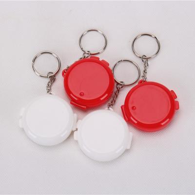 China Eco-Friendly Mini Round One Case With Travel Pill Box Key Chain Portable Medicine Case for sale