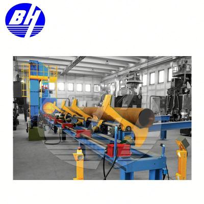 China rust/corrosion inhibitor steel pipe blast cleaning machine/sand blaster for steel tube outer wall for sale