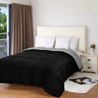 China Home Hotel Resorts Hospital School Season All 250 GSM Comforter - Soft Down Alternative Comforter - Plush Siliconized Fiberfill Comforter Insert Full Black for sale