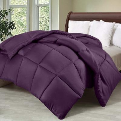 China Hospital Homeschool Resorts Hotel Single Comforter Down Alternative Comforters For Queen Bed - Luxurious Brushed Microfiber - Soft & Cozy Queen Plum for sale