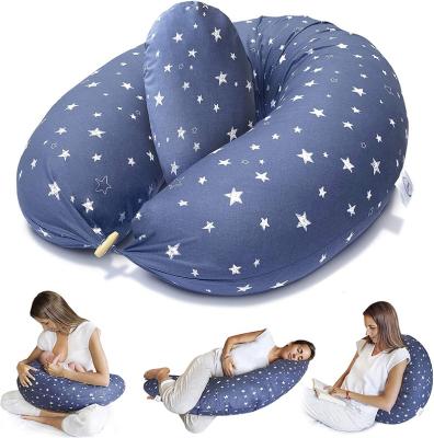 China Antistatic 100% Cotton Filling Multifunctional 100% Polyester Pregnancy Pillow And Nursing Pillow for sale