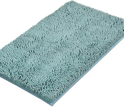 China Non Slip Bath Mats For Bathroom Non Slip Chenille Luxury Ultra Soft Bath Covers Absorbent Non Slip Shaggy Rugs Washable Dry Fast Plush Area for sale